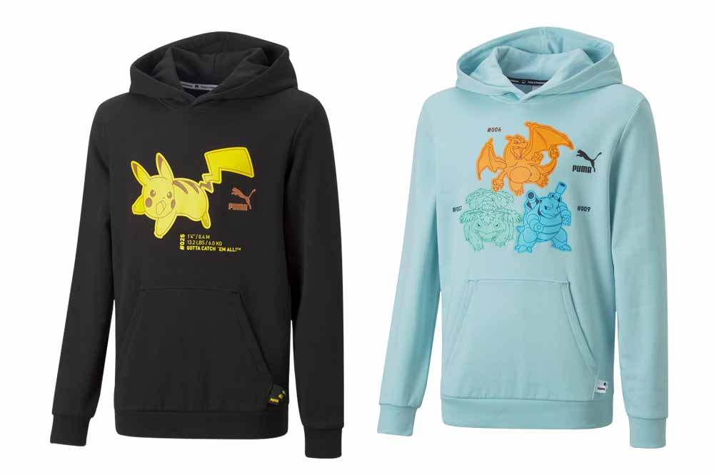 Pokémon puma collection apparel hoodies