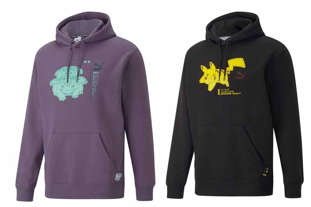 Pokémon puma collection apparel hoodies 2