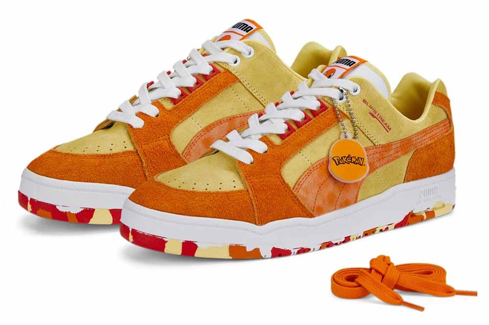 pokemon puma collab orange shoe