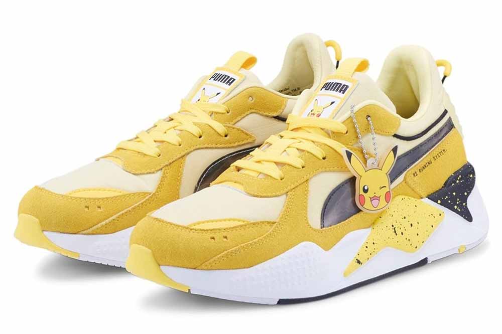 pokemon puma collab yellow shoe