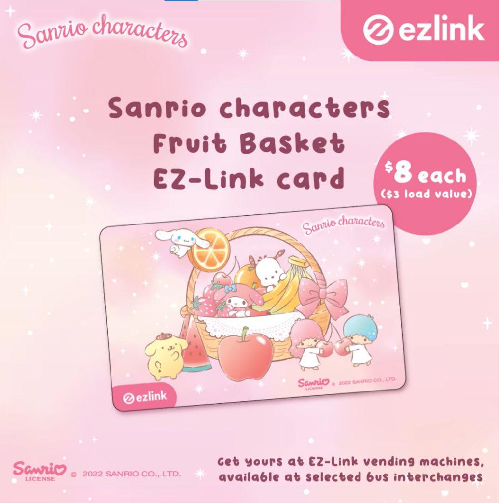 Sanrio Fruit Basket EZLink Card Is For A Sweet Look On The Go