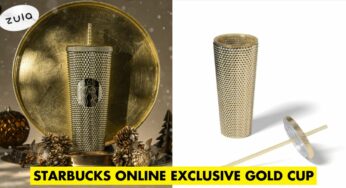 Starbucks Has A New Online Exclusive Sparkly Gold Cold Cup For A Glittery Christmas Gift