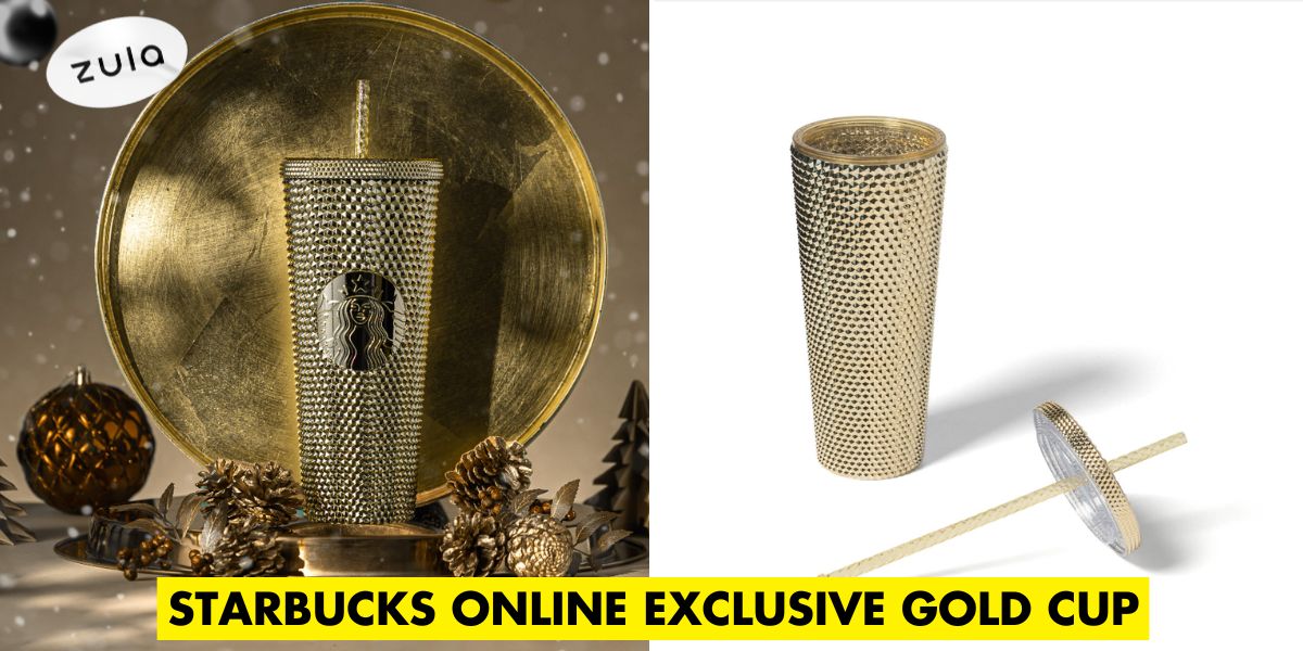 starbucks gold cold cup cover image