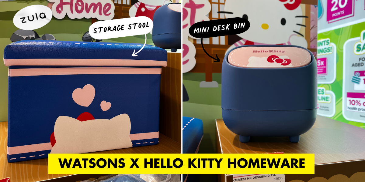 Watsons Has A Hello Kitty Homeware Collection With Up To 40% Off, Featuring A Laundry Basket & Mini Desk Bin