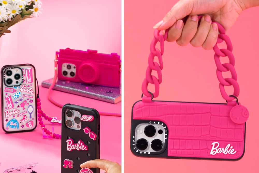 barbie casetify handbag and sticker