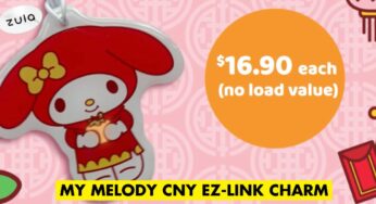 This My Melody EZ-Link Charm Holding An Orange Lights Up With Every Tap For A Cute Start To Your CNY