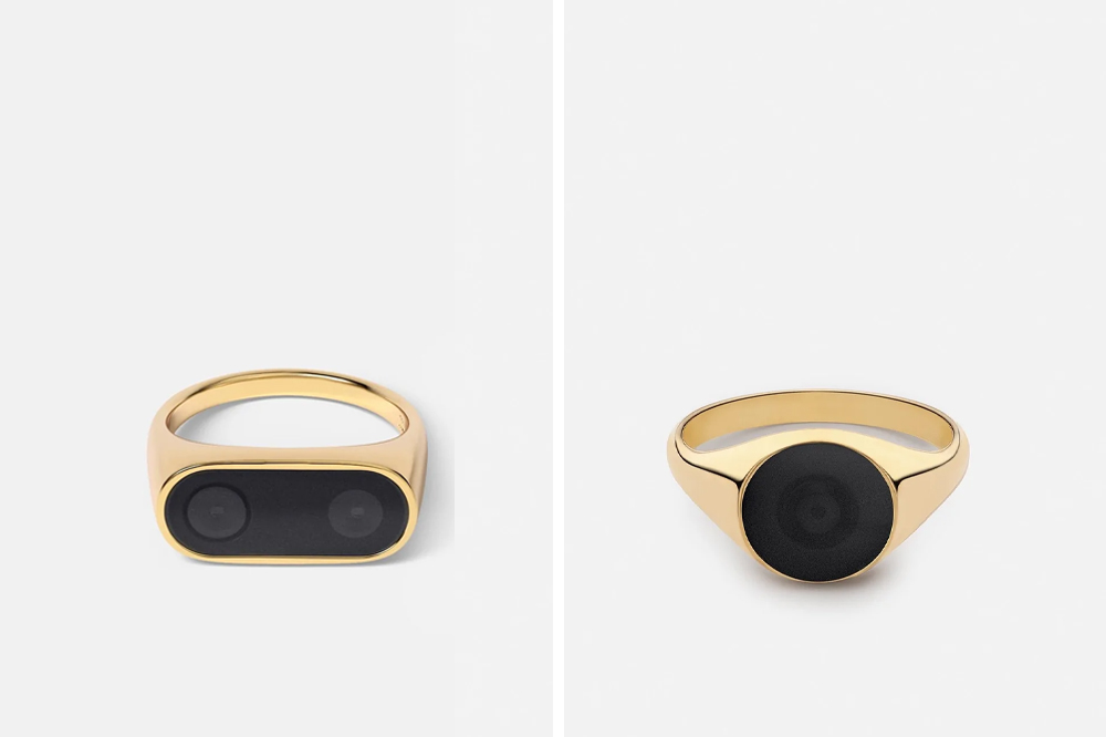 repurposed gold jewellery iphone camera rings 