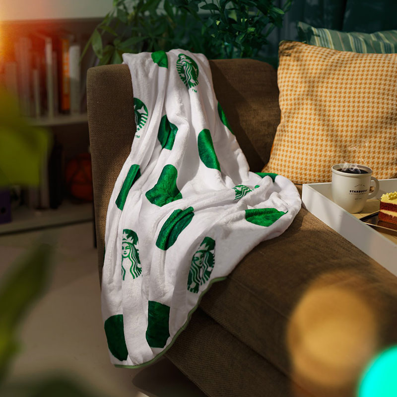 Starbucks Cushion Blanket Desktop Mat 