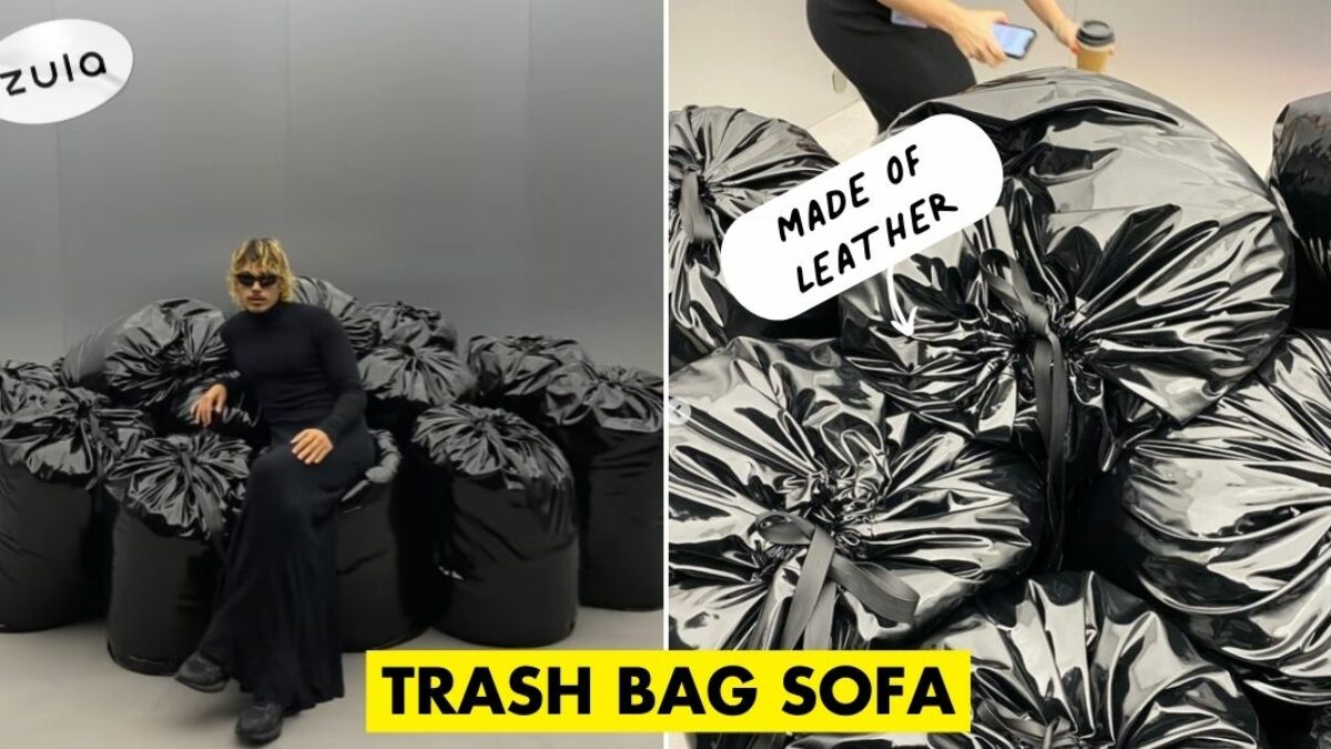 Harry Nuriev Debuts The Trash Bag Sofa