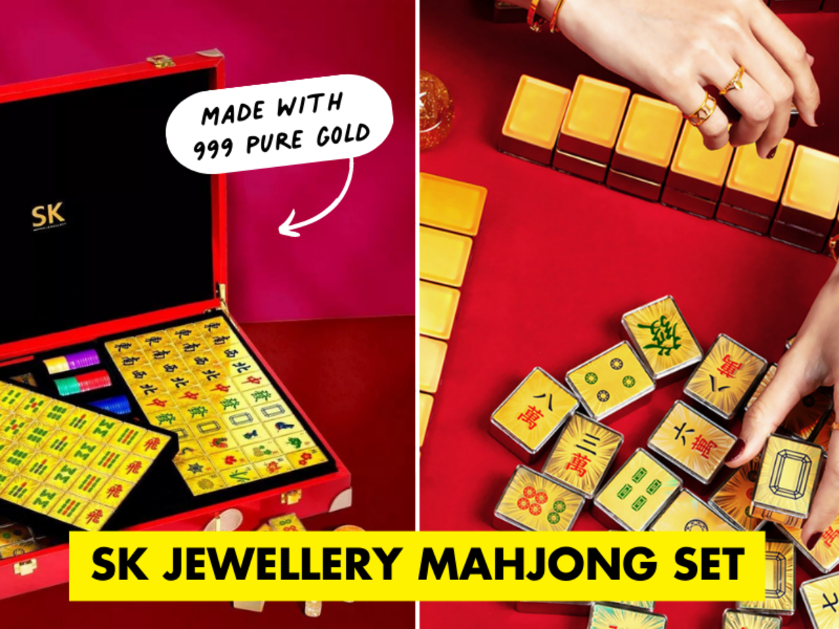 SK Jewellery Has A 999 Pure Gold Mahjong Set With Poker Chips