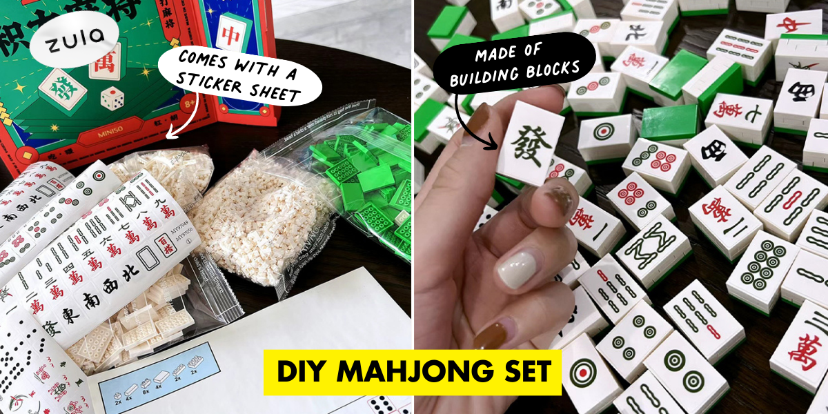 You Can Now DIY Your Own Mahjong Tiles With Building Blocks To Double The Bonding Games During CNY