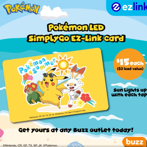 Promo Card Light EZ-Link’s New Pokémon LED Card Lights Up When You Tap
