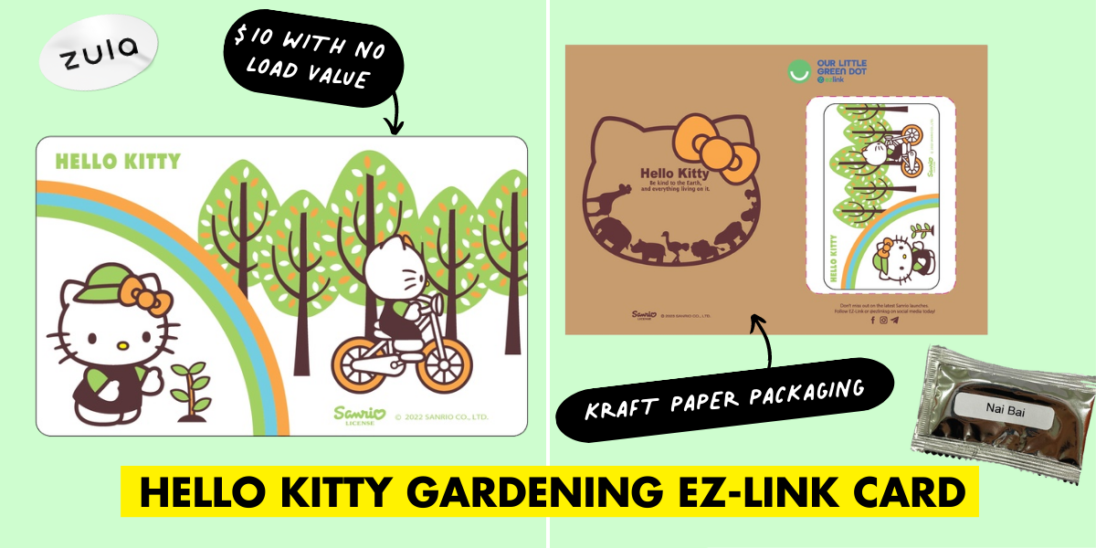 EZ-Link x Hello Kitty Celebrates Sustainability With A Gardening Card That Comes With Nai Bai Seeds