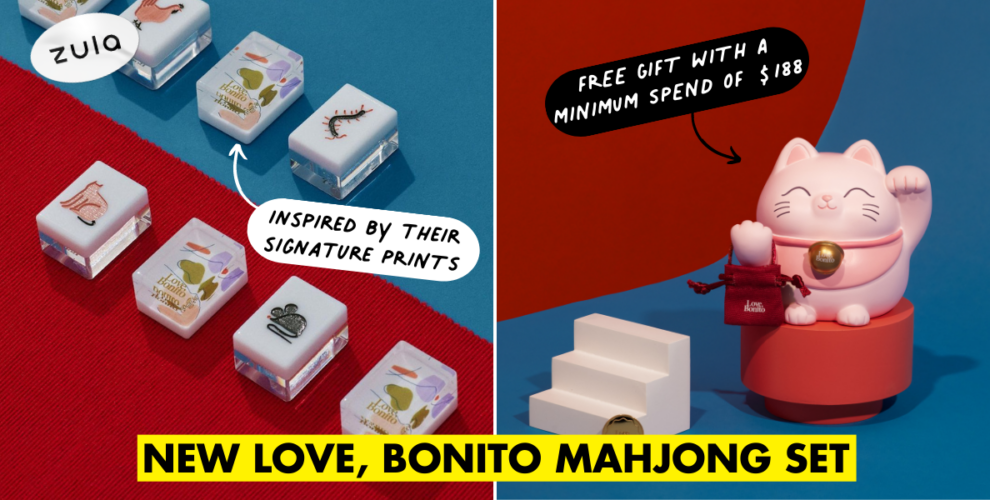 Love, Bonito Mahjong Set 2023 For A Prosperous CNY Celebration