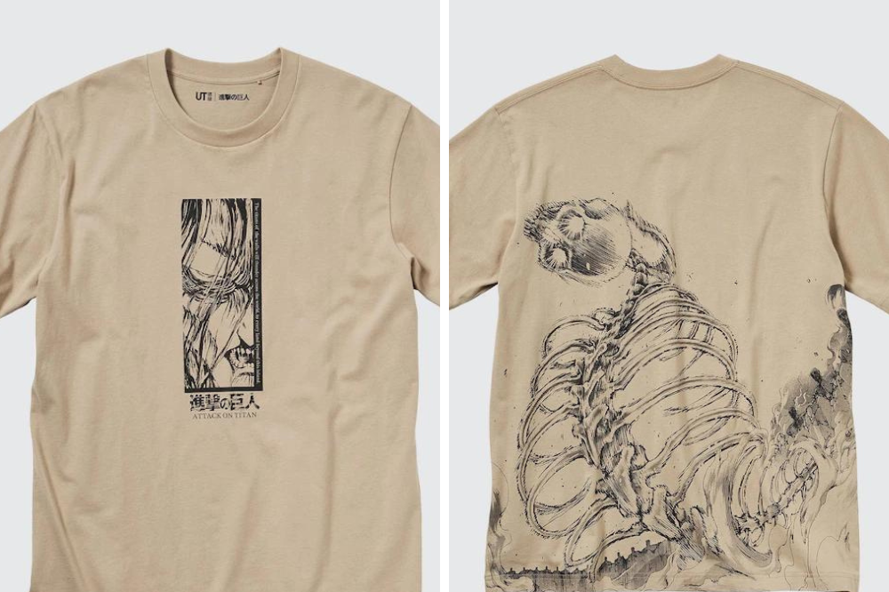 Attack on Titan UT (Short-Sleeve Graphic T-Shirt) (Eren, Mikasa, and Armin) | White | 2XL | Uniqlo US