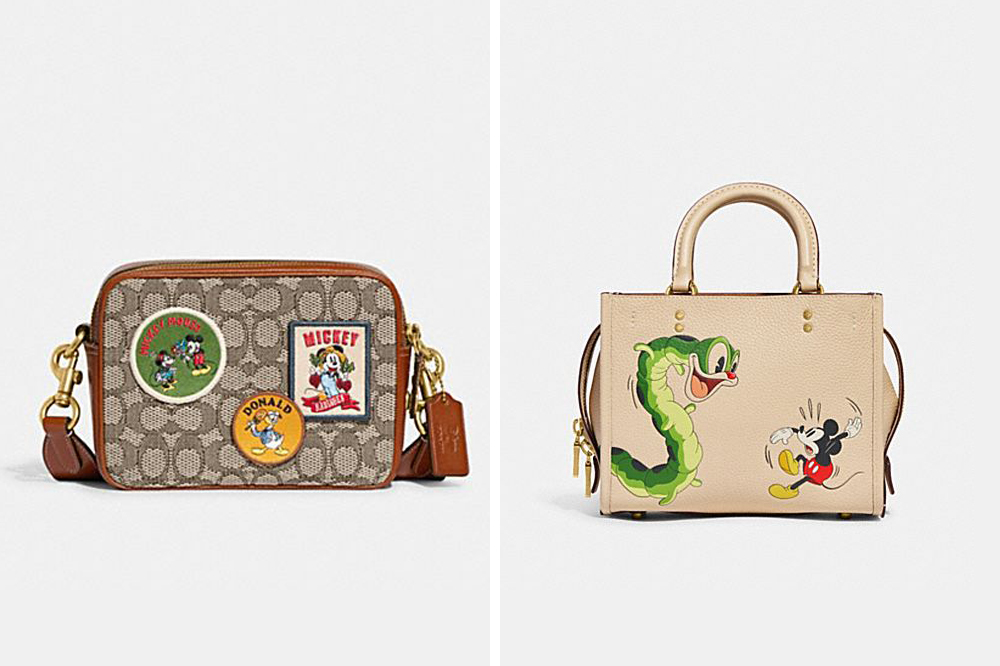 New Coach Original Limited Edition Collection DISNEY X COACH GRAHAM  CROSSBODY IN SIGNATURE JACQUARD WITH MICKEY MOUSE PRINT Crossbody Sling Bag  For Men / Women Come With complete Set Suitable For Gift,