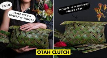 Local Otah Seller Now Has An Otah Clutch Made With Real Leaves & Sticks For A Spicy Look