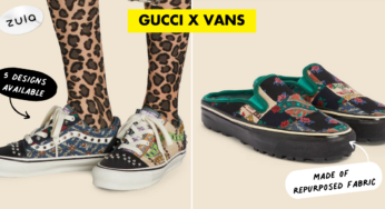 Gucci x Vans Now Has Unique Footwear Made With Metal Studs & Mismatched Prints From Repurposed Fabric