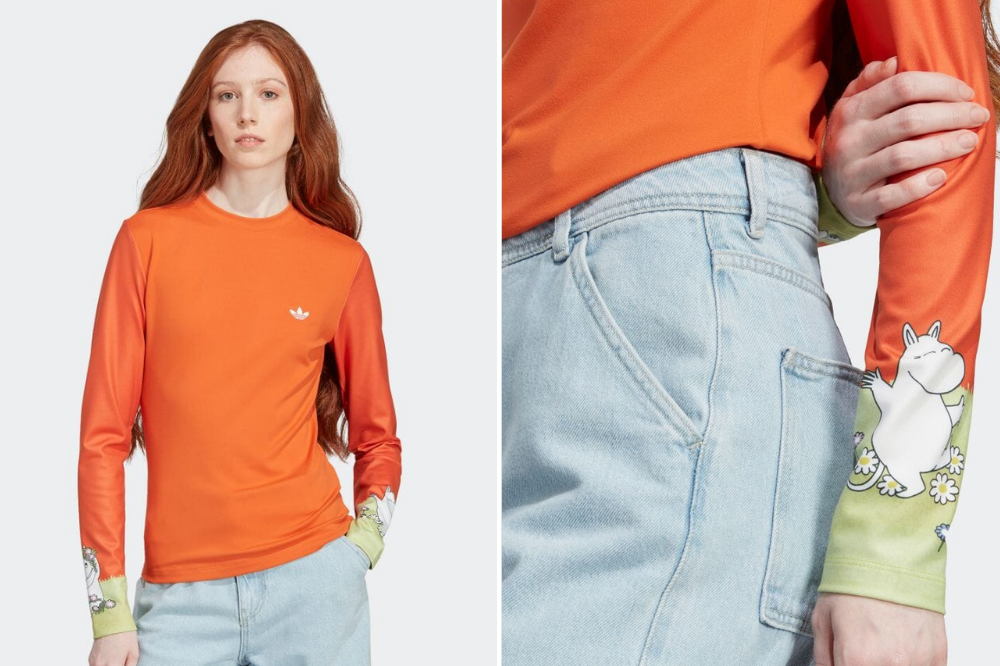 adidas Originals x Moomin Tight Long Sleeve Top - Orange