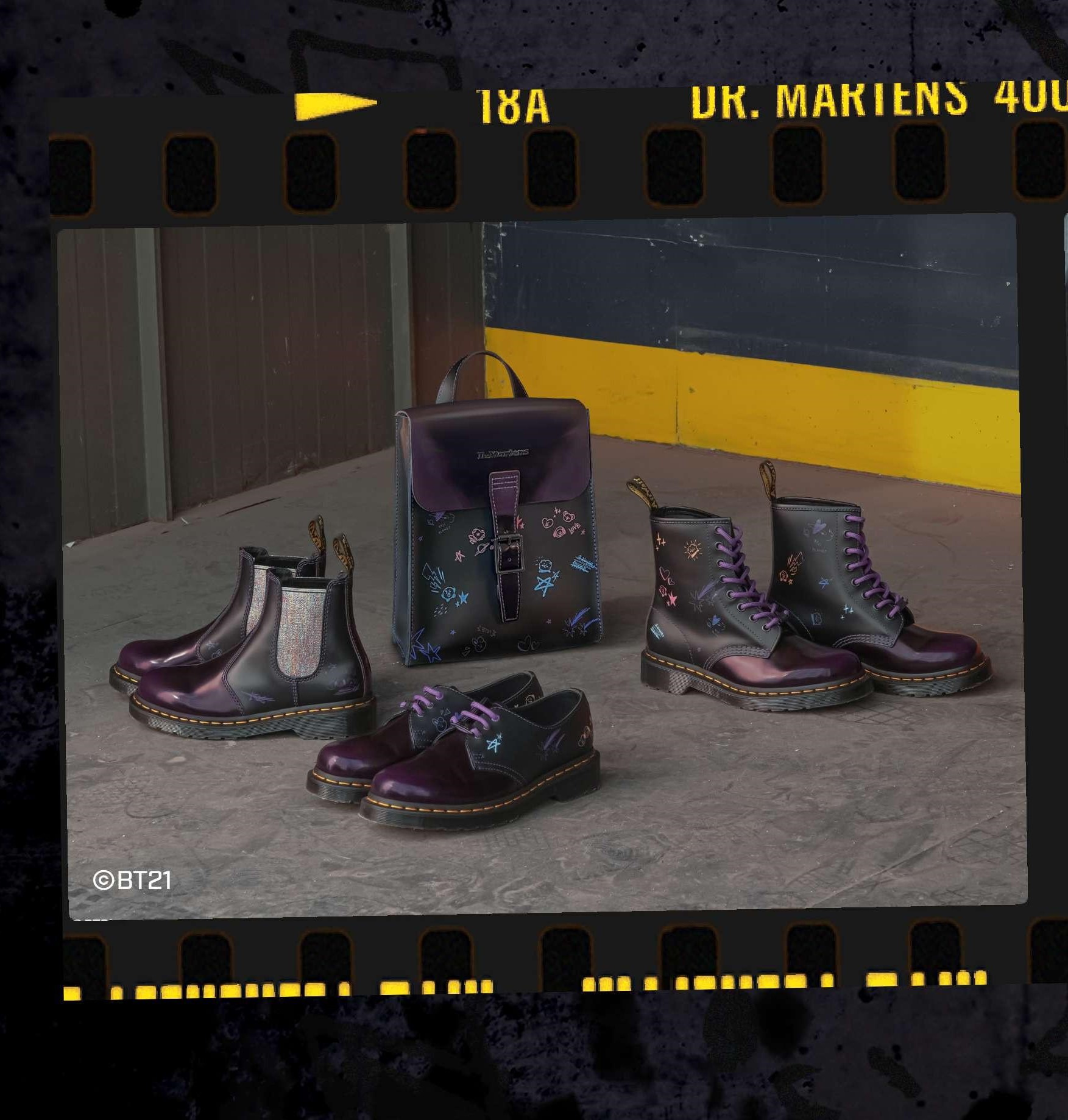 Dr. Martens x BT21 Collab Has Boots & Backpacks For ARMYs