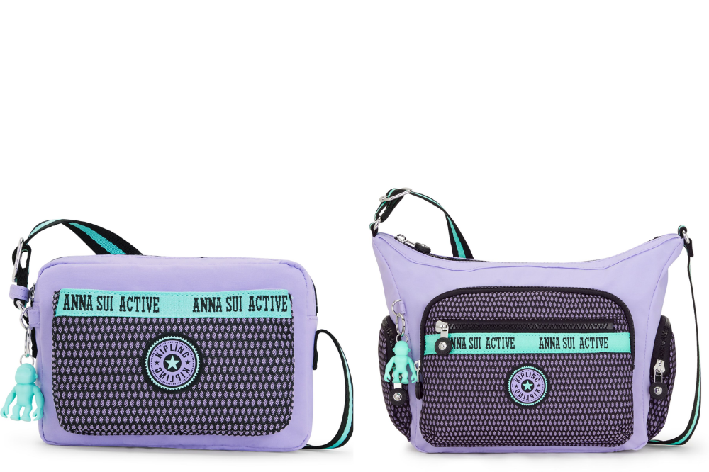 The Kipling x Anna Sui Active Collection Features Cute Sporty Bags