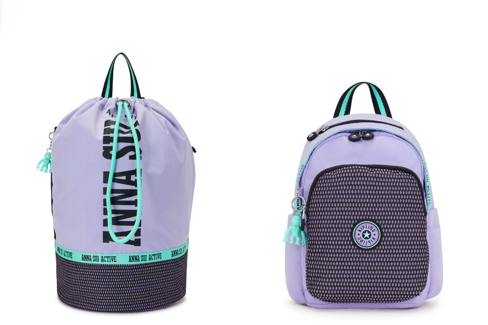 The Kipling x Anna Sui Active Collection Features Cute Sporty Bags