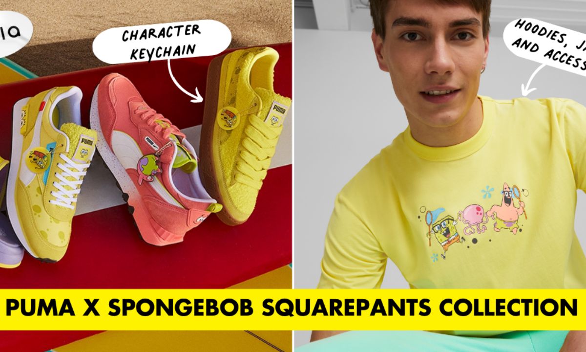 The Puma x SpongeBob SquarePants Collab Has Sneakers & Tees