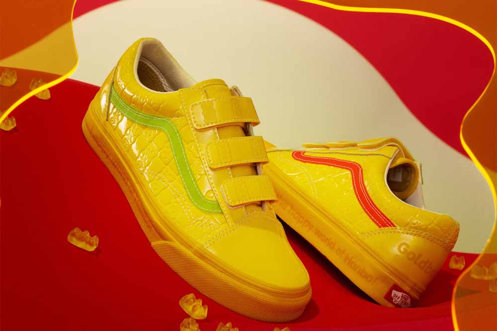 vans haribo yellow shoe