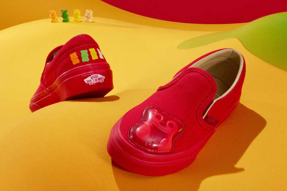 vans haribo red shoes