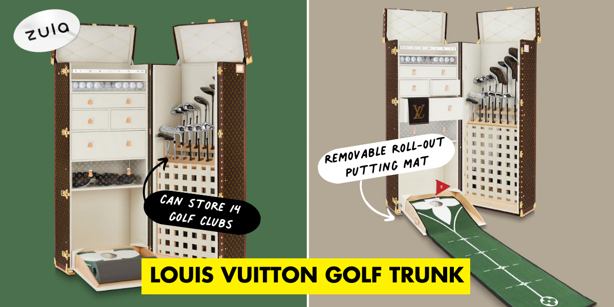 Louis Vuitton Unveils a Chic Golf Trunk With a Roll-Out Putting