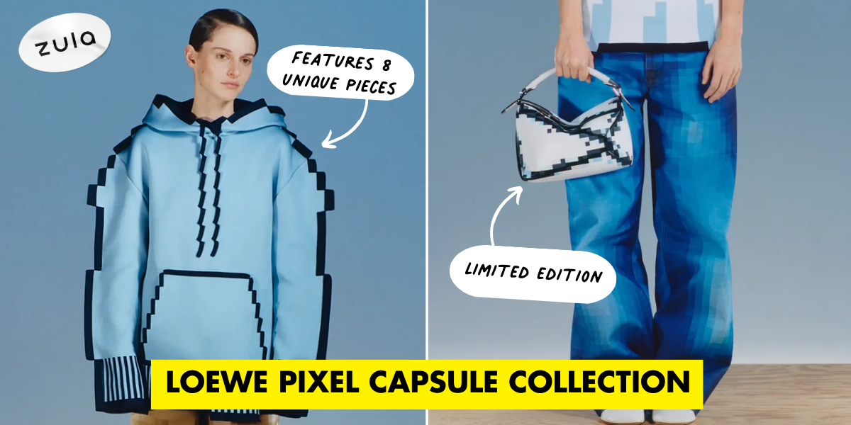 This Loewe Pixel Capsule Collection Has Pixelated Apparel & Bags To Channel Your Inner Gamer Girl