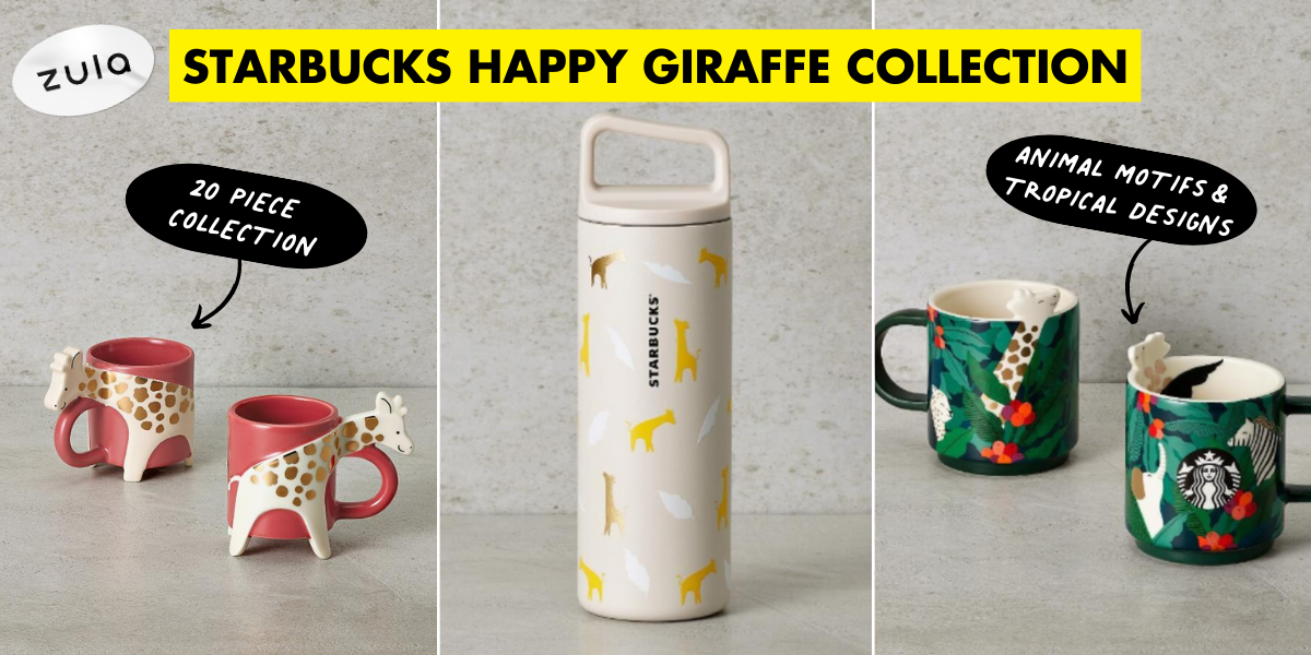 Starbucks Singapore’s New Happy Giraffe Collection Has Safari-Themed Drinkware To Welcome Summer