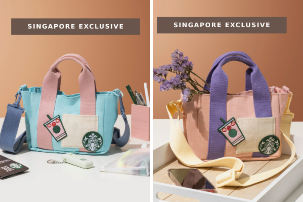 Pastel Color Block Tote Bag