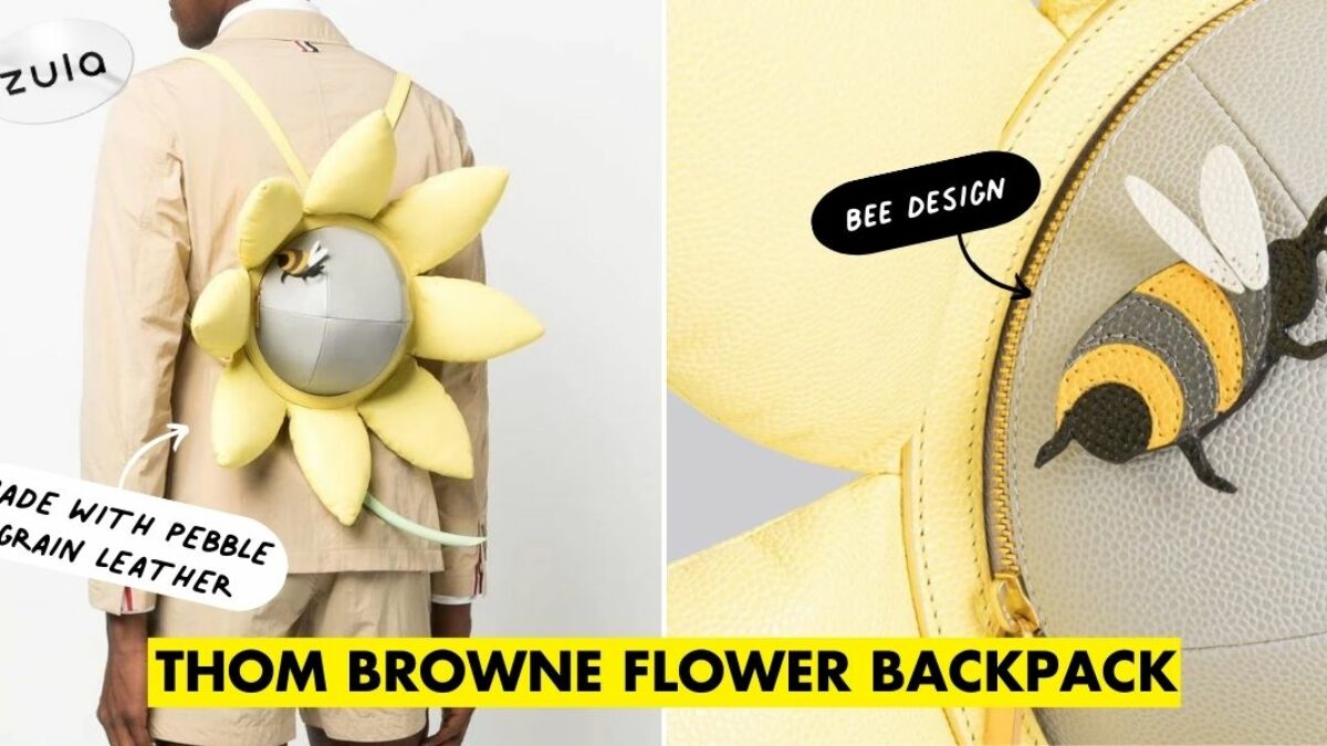「高評価！」注目のレビュ Thom Browne Blue & Yellow In Backpacks Flower-Shaped Has かごバッグ