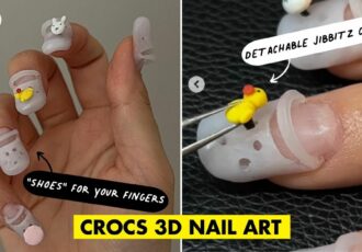 Crocs 3D Nail Art