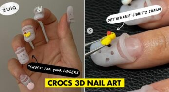 This Nail Artist Creates 3D Crocs-Themed Designs With Removable Jibbitz Charms For A Whimsical Look