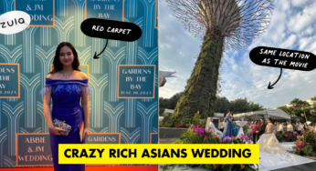 Couple Holds Wedding Inspired By Crazy Rich Asians At Gardens By The Bay, Includes Red Carpet & Lion Dance