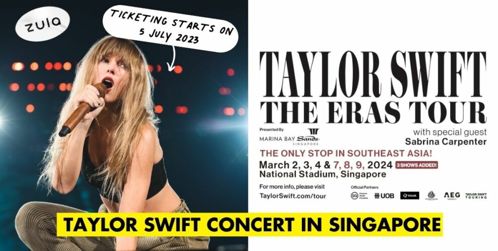 Taylor Swift Eras Tour Singapore Has 6 Shows In March 2024