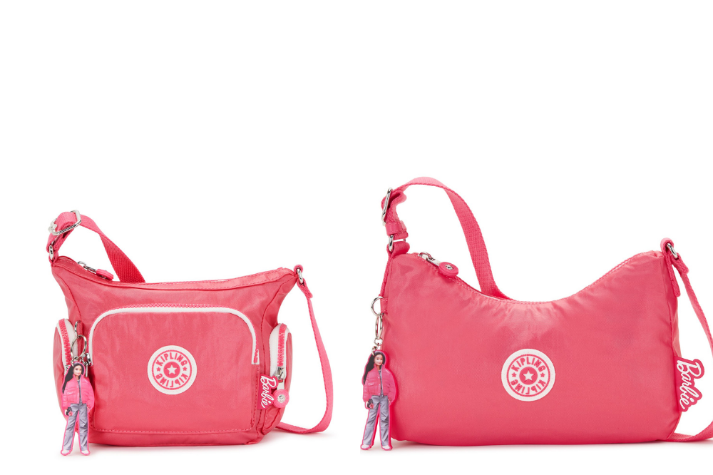 Barbie x Kipling Has A Full-Pink Collection Of Bags & Charms