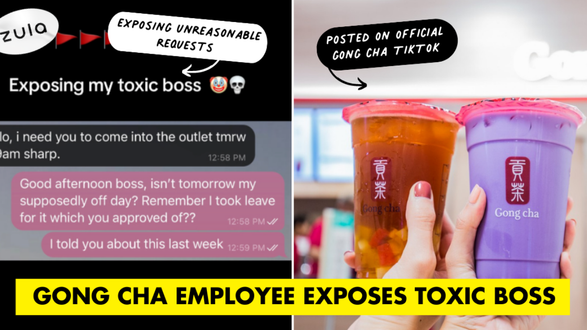 Gong Cha SG Employee Exposes Toxic Boss