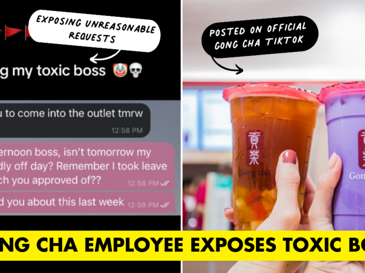 Gong Cha SG Employee Exposes Toxic Boss