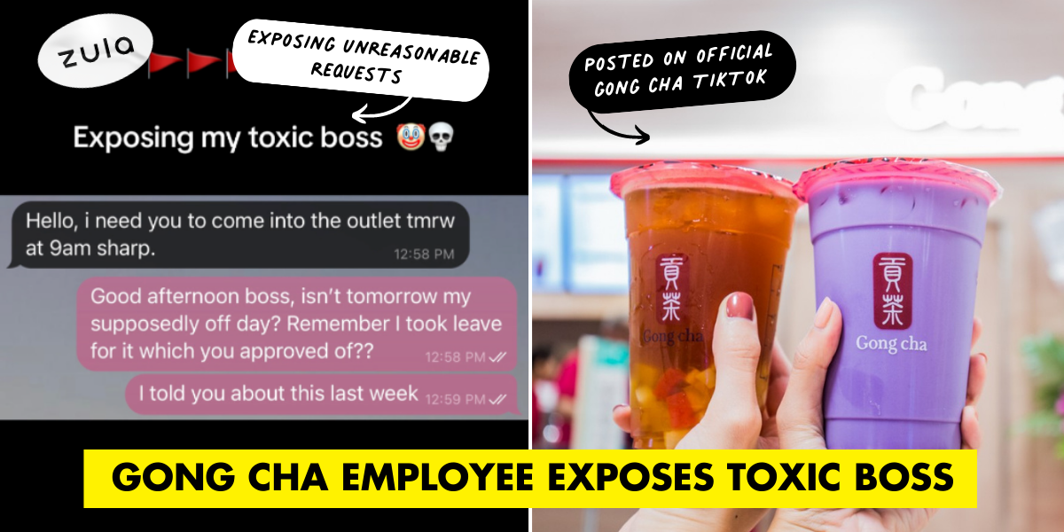 Gong Cha SG Employee Exposes Toxic Boss