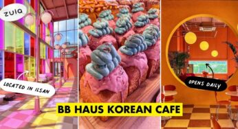 BB Haus Is A Cafe In Korea That Looks Like A Barbie Dreamhouse, Has Tinted Windows & Street Lamps