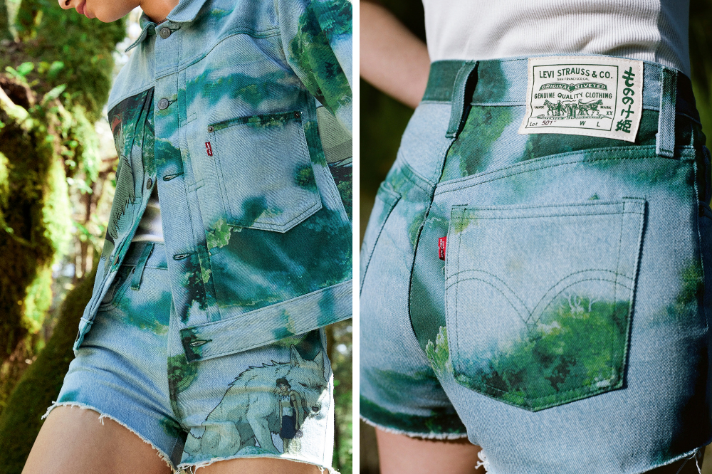 Levi's x Princess Mononoke Collection Has Retro Denim Overalls