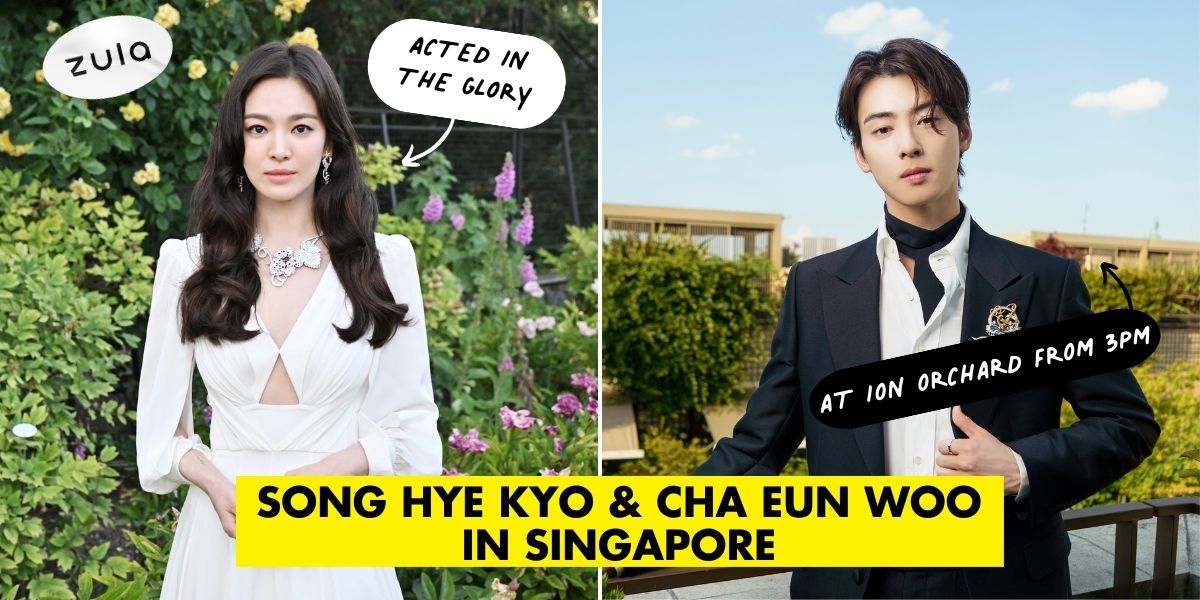 Catch Song Hye Kyo And Cha Eun Woo At Singapore Chaumet's Pop-Up