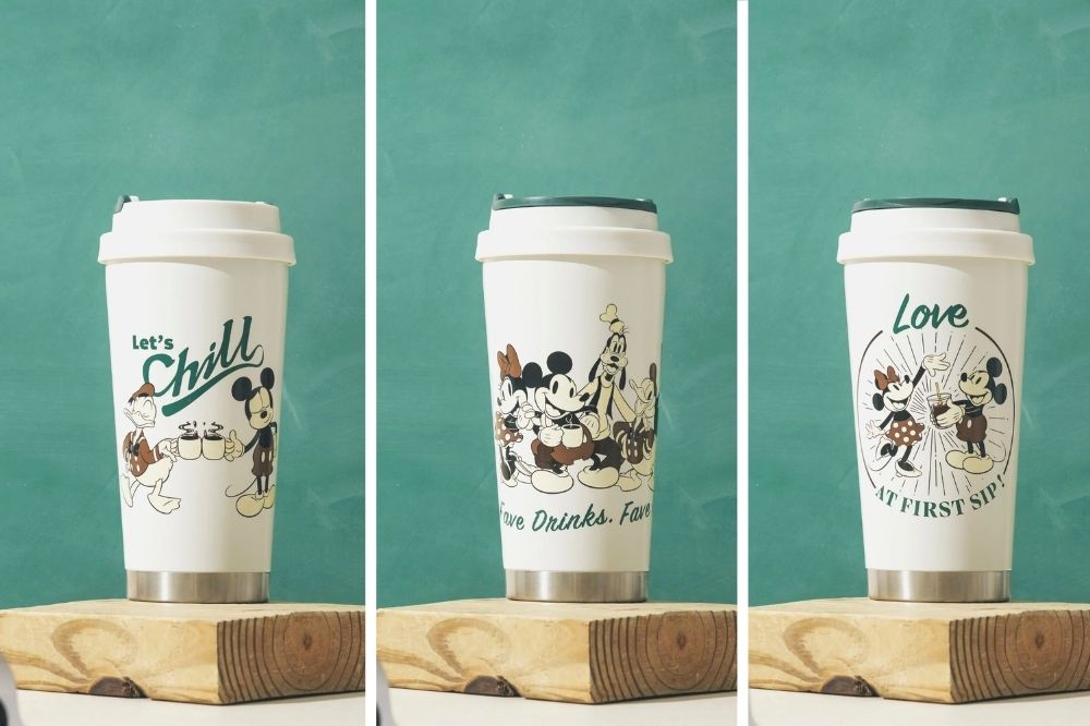 Gobelet Starbucks géométrique avec paille Walt Disney et Mickey Partners  Disney100