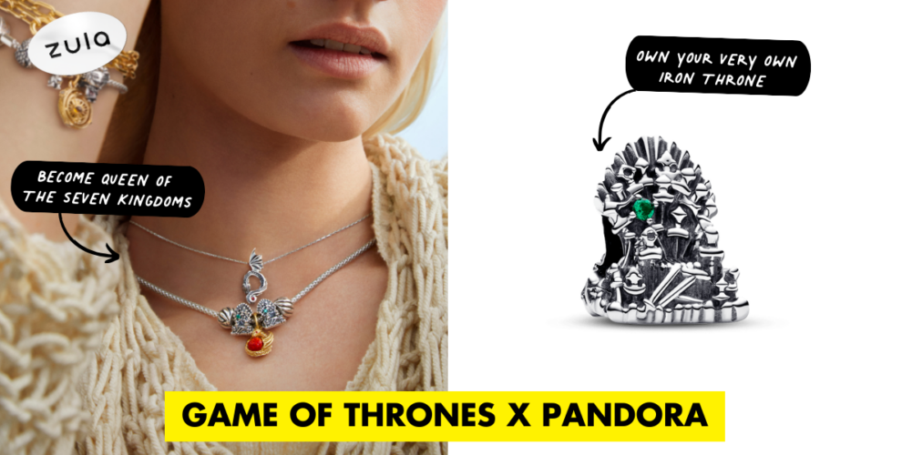 Pandora Game of Thrones Dragon Pendant Necklace