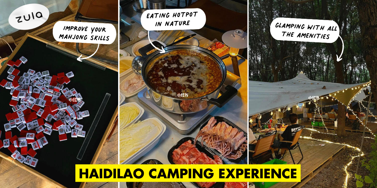 This Haidilao Camping Experience In China Offers Outdoor Hot Pot & Mahjong For A Unique Date
