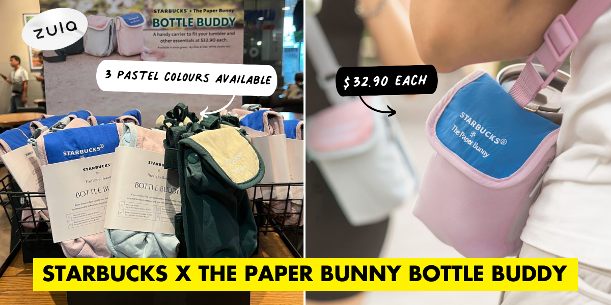 Starbucks x The Paper Bunny Bottle Buddy Has 3 New Pastel Colours To Da Bao Your Fave Drinks On The Go