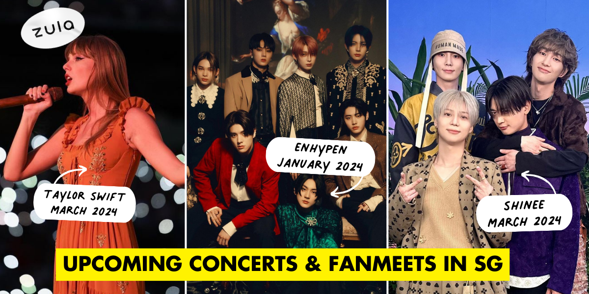 20 Upcoming Concerts & Fanmeets In Singapore
